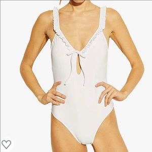 Xhilaration Women's Ruffle One Piece Swimsuit